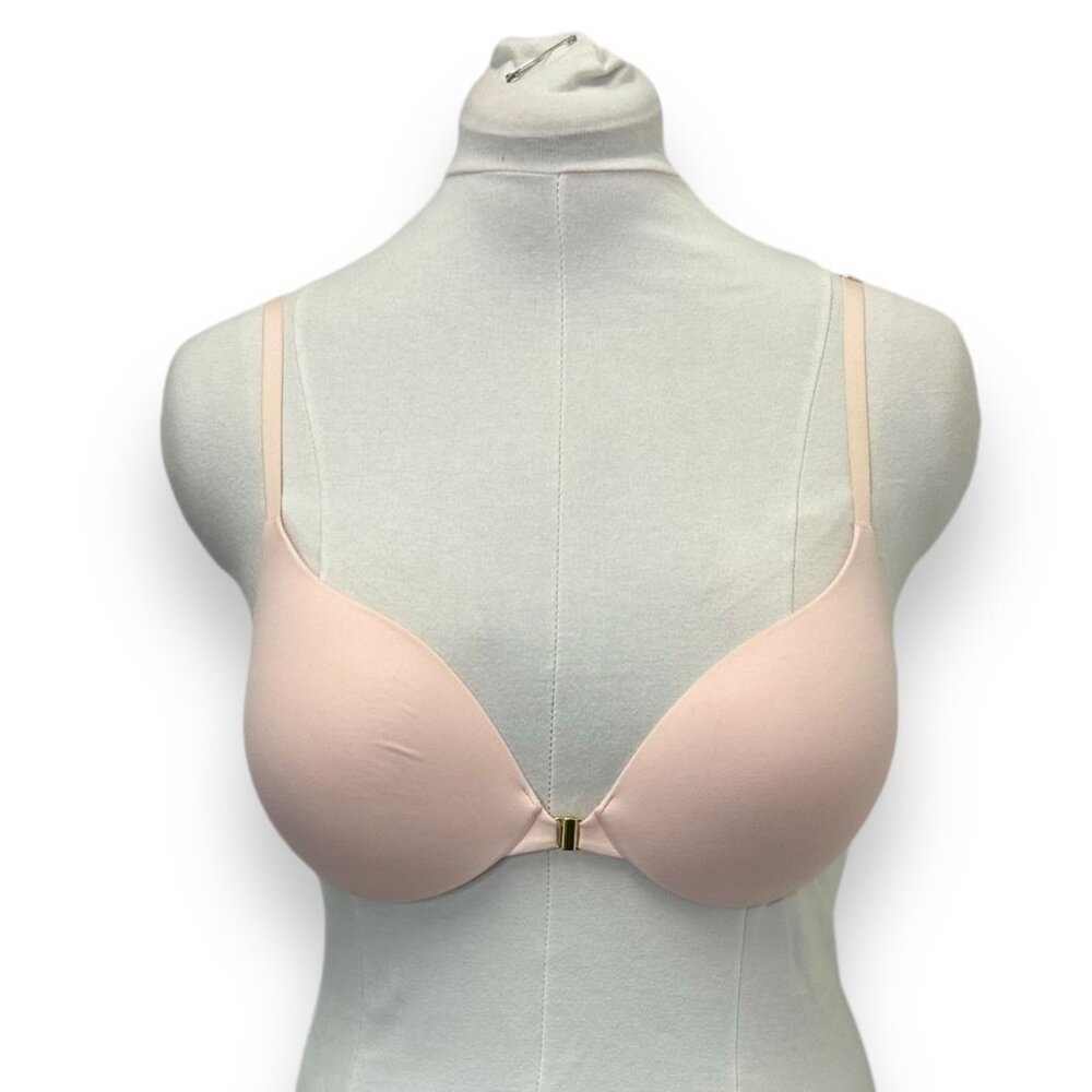 Victorias Secret Womens Bra 36C Front Hook Lightly Lined Demi Adjustable Straps